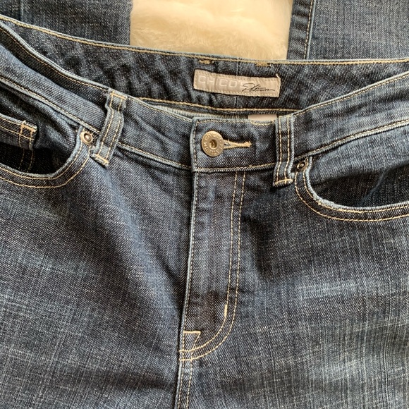 Chico’s platinum jeans size 0.5 6 EUC - Picture 2 of 6